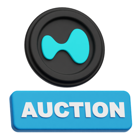 Hyperliquid Auction  3D Icon