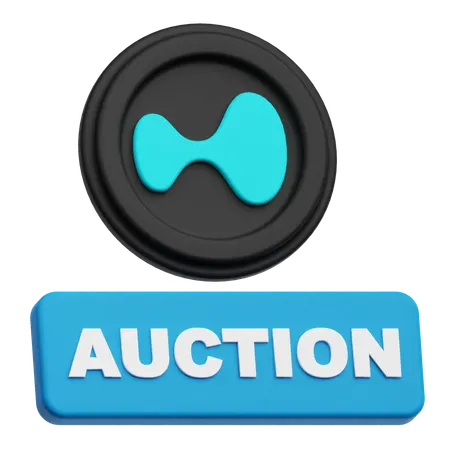 Hyperliquid Auction  3D Icon
