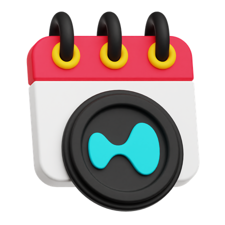 Hyperliquid Calendar  3D Icon