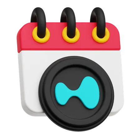 Hyperliquid Calendar  3D Icon