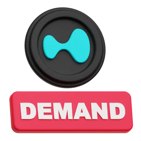 Hyperliquid Demand  3D Icon