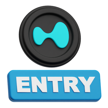 Hyperliquid Entry  3D Icon