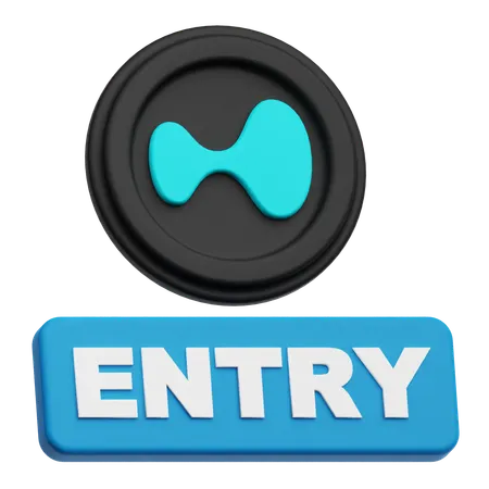 Hyperliquid Entry  3D Icon