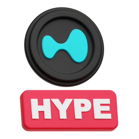 Hyperliquid Hype  3D Icon