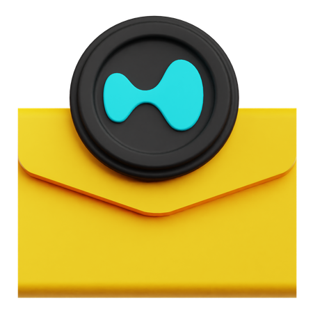 Hyperliquid Mail  3D Icon