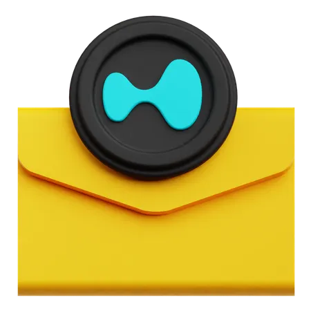 Hyperliquid Mail  3D Icon