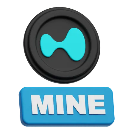 Hyperliquid Mine  3D Icon