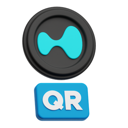 Hyperliquid Qr  3D Icon
