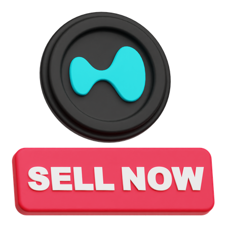 Hyperliquid Sell Now  3D Icon