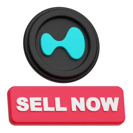 Hyperliquid Sell Now  3D Icon