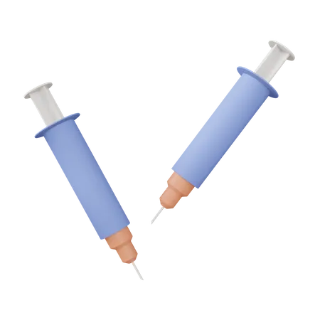 Hypodermic Syringe 3 D Icon Illustration 3D Icon