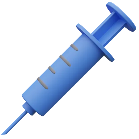 Hypodermic Syringe 3 D Illustration 3D Icon