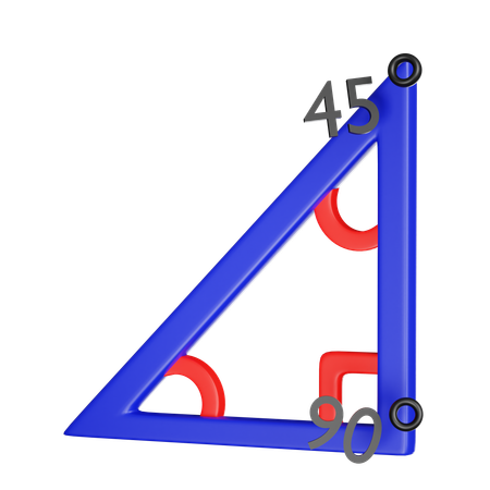 Hypotenuse  3D Icon