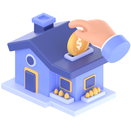 Hypothèque  3D Icon