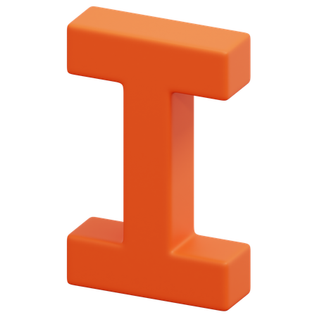I  3D Icon