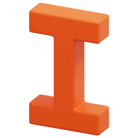 I  3D Icon