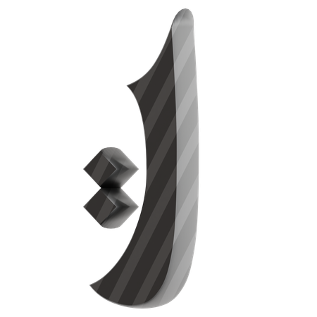 I Alphabet  3D Icon
