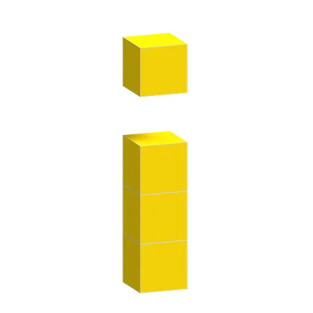 I Alphabet  3D Icon