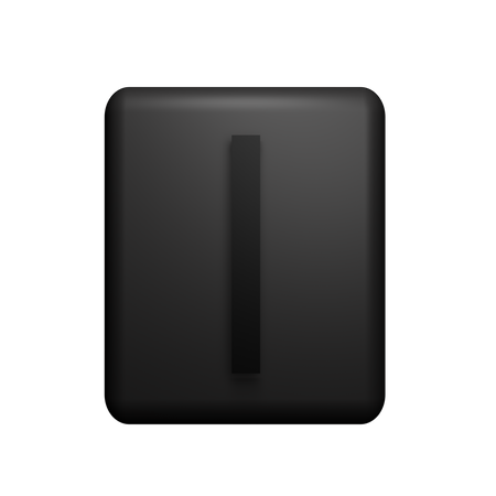 I Alphabet  3D Icon