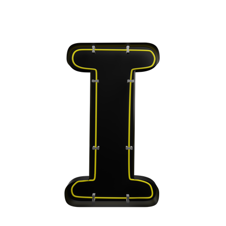 I Alphabet  3D Icon