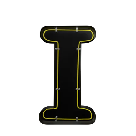 I Alphabet  3D Icon