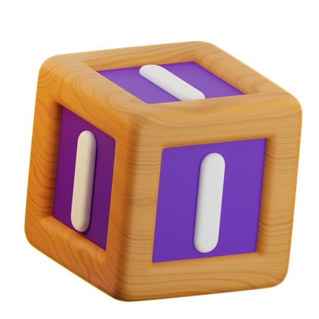 I Cube Block  3D Icon