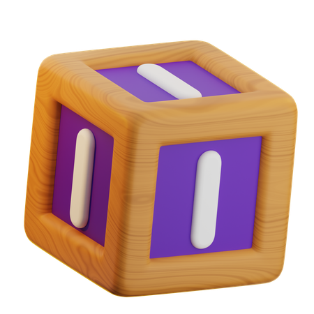 I Cube Block  3D Icon
