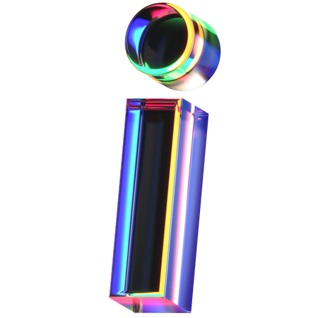 I Letter  3D Icon