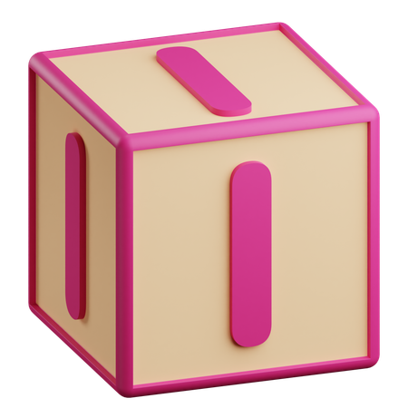 I Letter  3D Icon