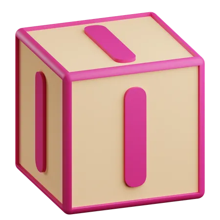 I Letter  3D Icon