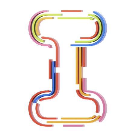 I Letter  3D Icon