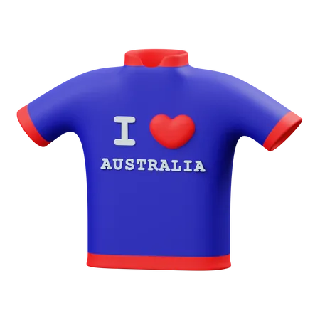 I love australia  3D Illustration