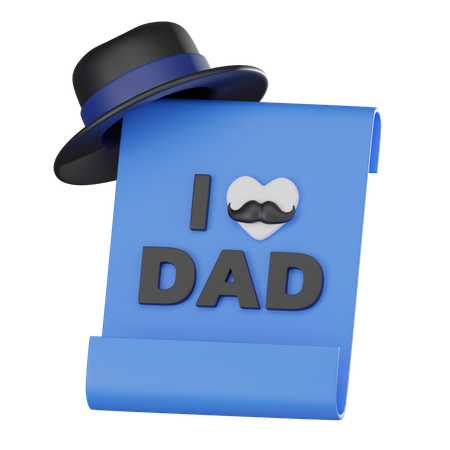 お父さんのことが好きだ  3D Icon