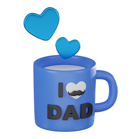 I Love Dad Mug  3D Icon