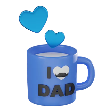 I Love Dad Mug  3D Icon