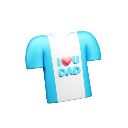 I Love Dad Tshirt  3D Icon