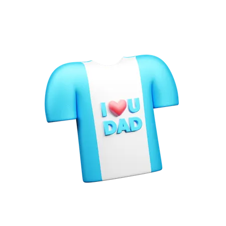 I Love Dad Tshirt  3D Icon