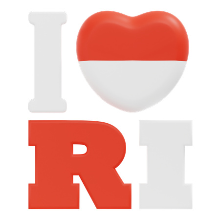 I Love Ri  3D Icon