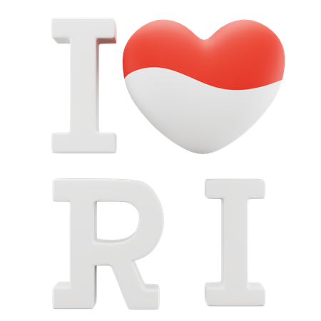 I love RI  3D Icon