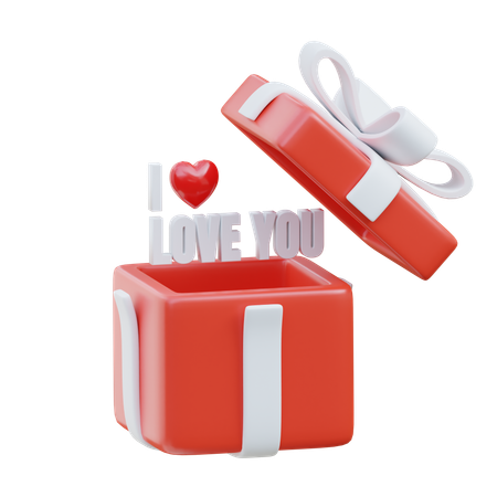 I LOVE YOU Gift  3D Icon