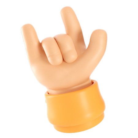 I Love You Hand Gesture  3D Icon
