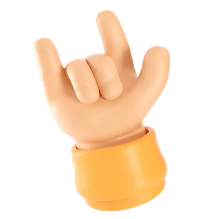 I Love You Hand Gesture  3D Icon