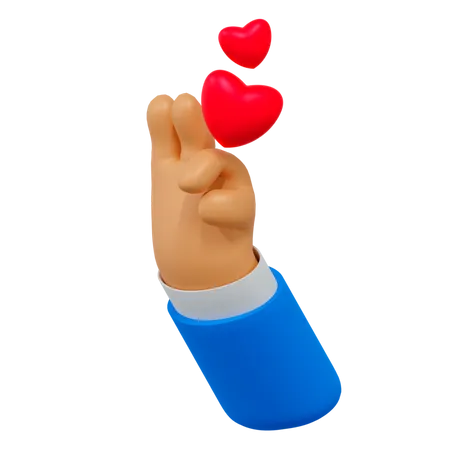 I love you hand gesture  3D Illustration