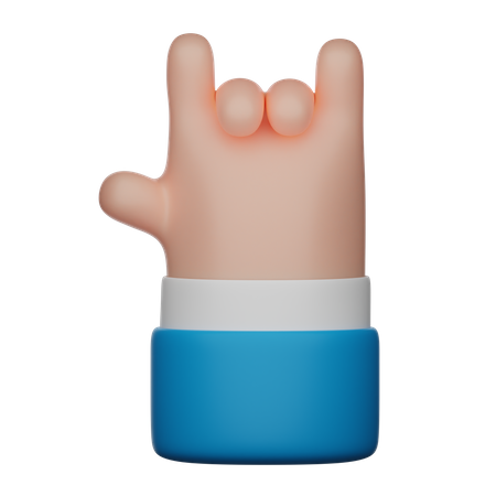 I Love You Hand Gesture Sign  3D Icon