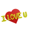 I Love You Sticker