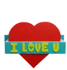 I Love You Sticker