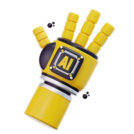 Ia mano robótica  3D Icon