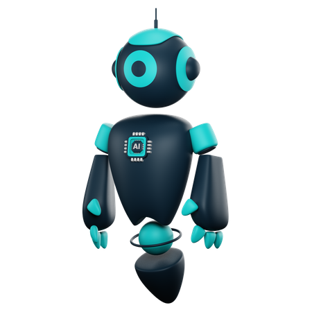 IA robotique  3D Icon