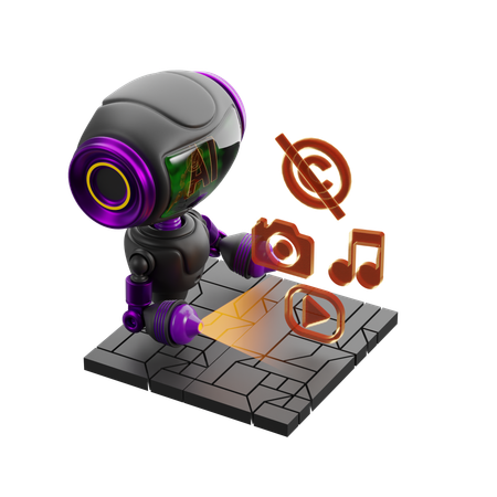 Ai violando direitos autorais de todos  3D Icon