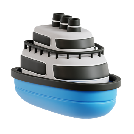 Navio iate  3D Icon